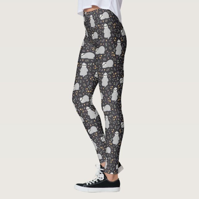 Leggings Modelo tropical de la pereza del bebé (Izquierda)