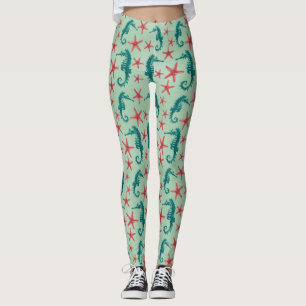 Leggings Modelo verde azulado 2 del Seahorse
