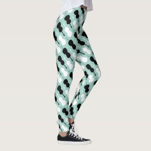 Leggings Modelo verde azulado del violoncelo