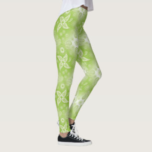 Leggings Modelo verde del verano de Paisley