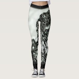 Leggings Modelos de Grandes Felinos: Leopardo de las Nieves