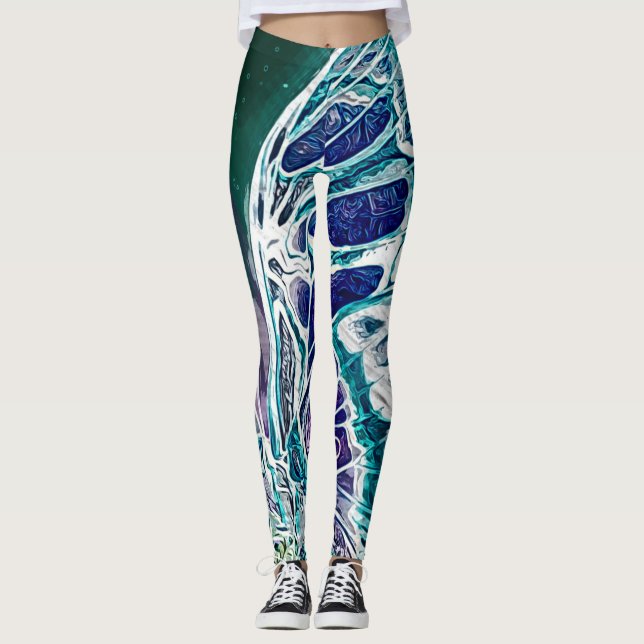 Leggings Modelos de insecto: Hermosas mariposas 09-05 (Anverso)
