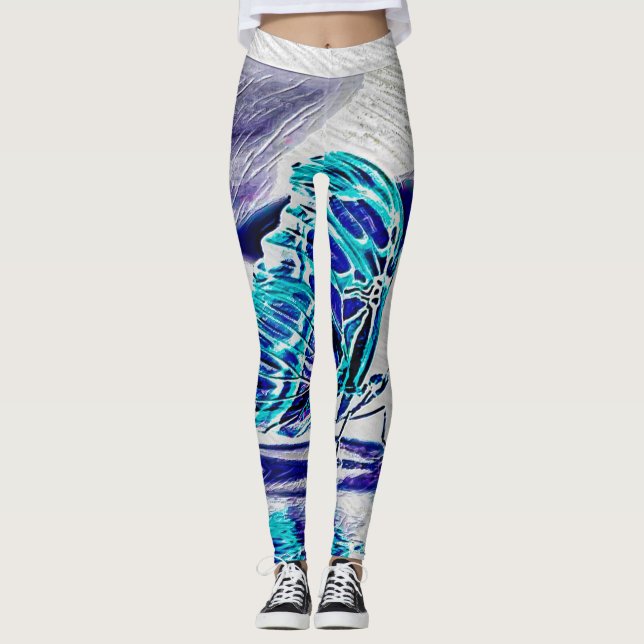 Leggings Modelos de insecto: Hermosas mariposas 11-02 (Anverso)
