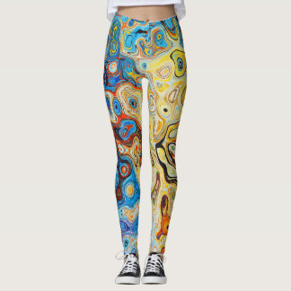 Leggings Modelos del color con uso de las texturas del