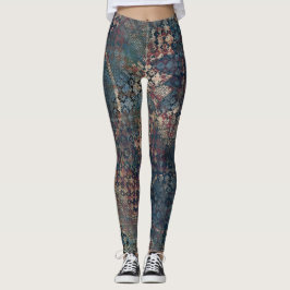 Leggings Modelos sucios con el remiendo sucio de texturas