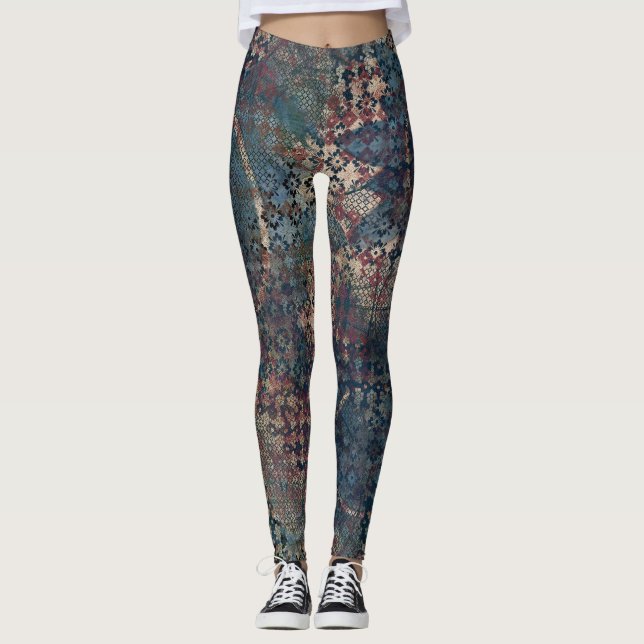 Leggings Modelos sucios con el remiendo sucio de texturas (Anverso)