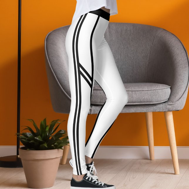 Leggings Modern Cute Elegant Sports Women Classic Stripes  (Subido por el creador)