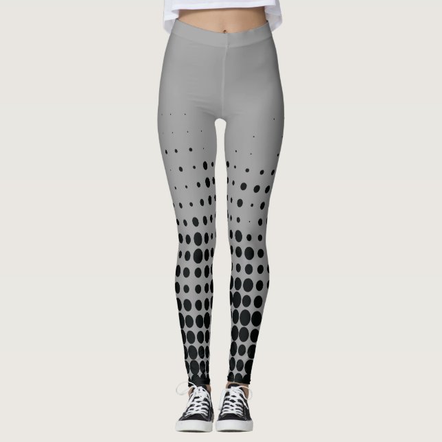 Leggings Modern, playful, urban geometric circle pattern (Anverso)