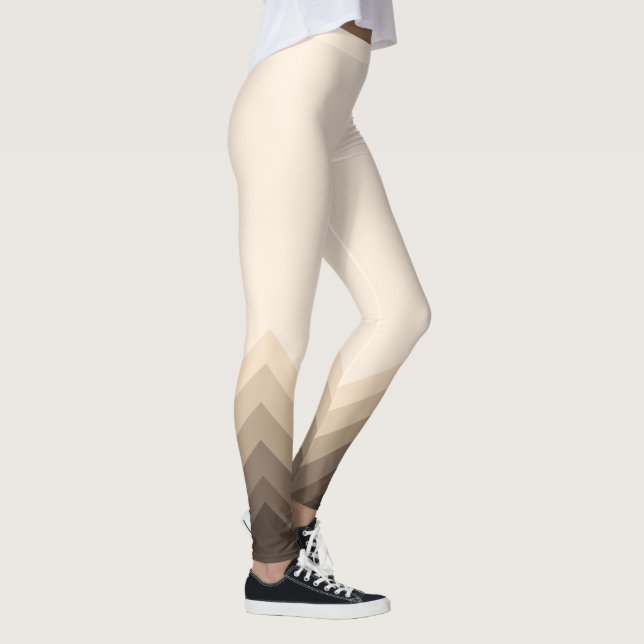 Leggings Modern Taupe Ombre Chevrons (Derecha)