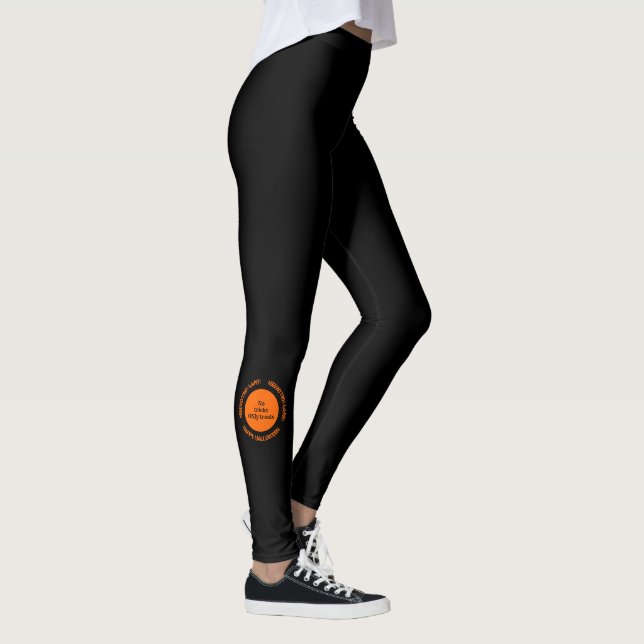 Leggings Moderna Guay Spooky Black & Naranja Happy Hallowee (Derecha)