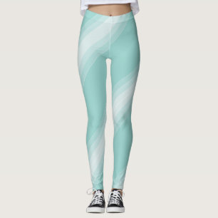 Leggings Moderna y elegante plantilla de estilo verde blanc