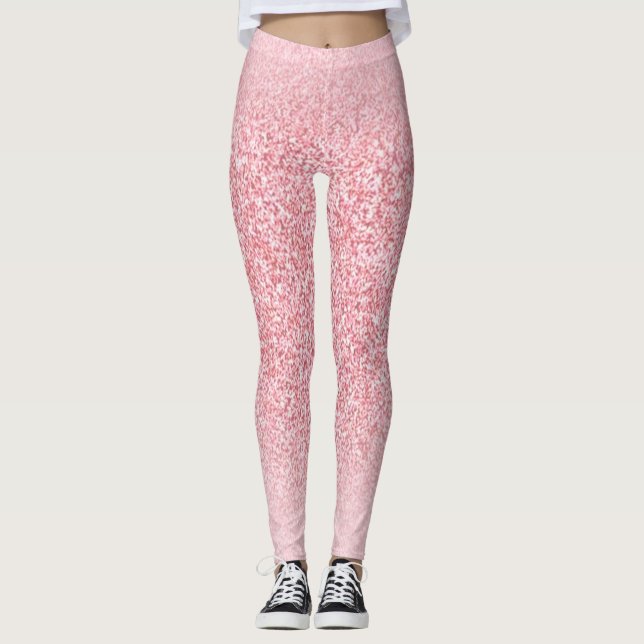 Leggings Moderna y elegante plantilla de oro Rosa (Anverso)