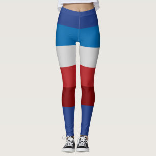Leggings Moderno 4 de julio Retro Multicolor estampado