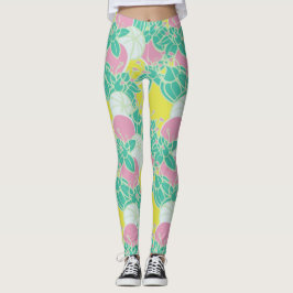 Leggings Moderno Bud & Flower Patrón audaz Atlentado