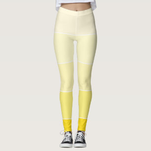 Leggings Moderno elegante de la plantilla blanca amarilla