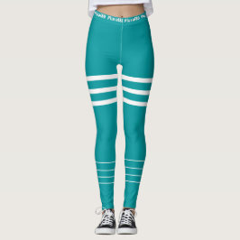Leggings Moderno entrenamiento blanco azul