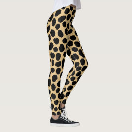 Leggings Moderno Estilo Salvaje Cheetah Patrón de Impresión