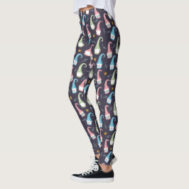 Leggings Moderno patrón de gnomos suecos