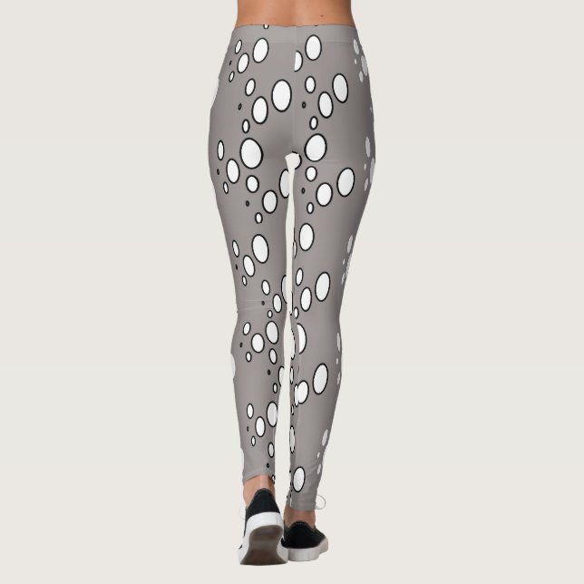 Leggings Moderno patrón gris (Reverso)