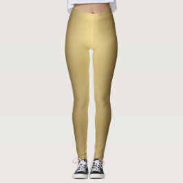Leggings Moderno y elegante oro ómbre metálico sólido 