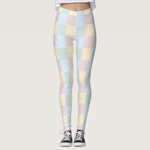 Leggings Moderno y elegante rosa rosa azul verde amarillo b