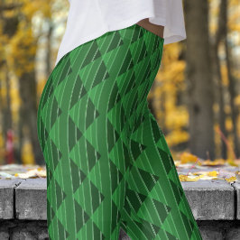 Leggings Modish Kelly Green Pattern