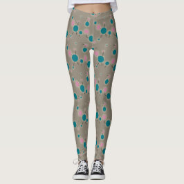 Leggings Moléculas pequeñas retro lúgubres Universo Azul ro