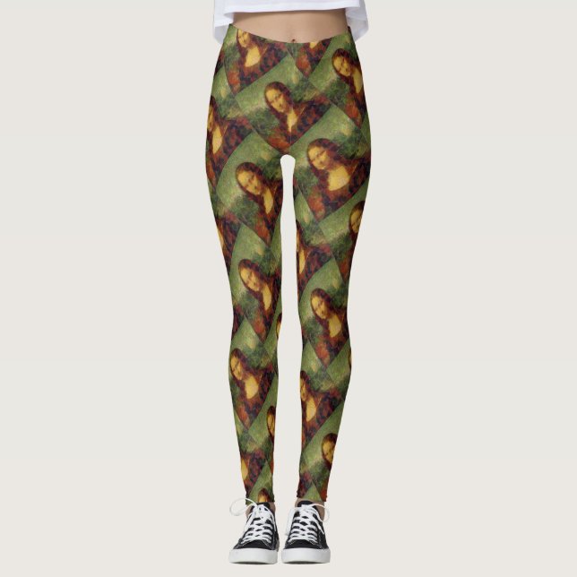 Leggings Mona Lisa Lettuce Bella Artes Vegan Spoof (Anverso)