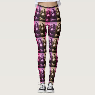 Leggings Mona Lisa Purple Pink Chocolate