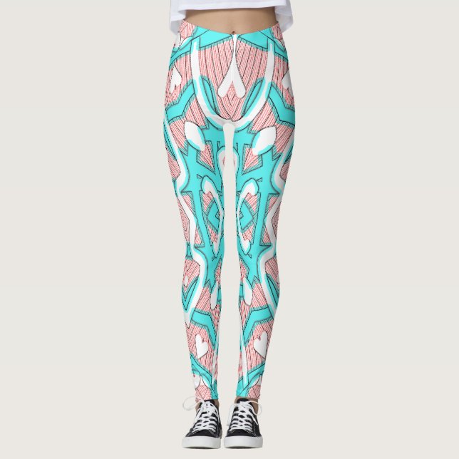 Leggings Mona multicolor sin fisuras "Ratti_Creative_Arts"  (Anverso)