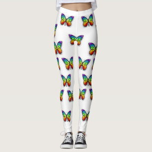 Leggings Monarca de mariposa arcoiris