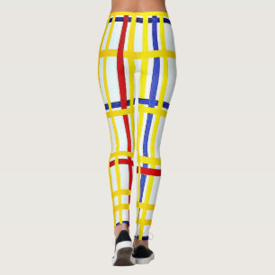 Leggings Mondrian - Nueva York I, arte abstracto