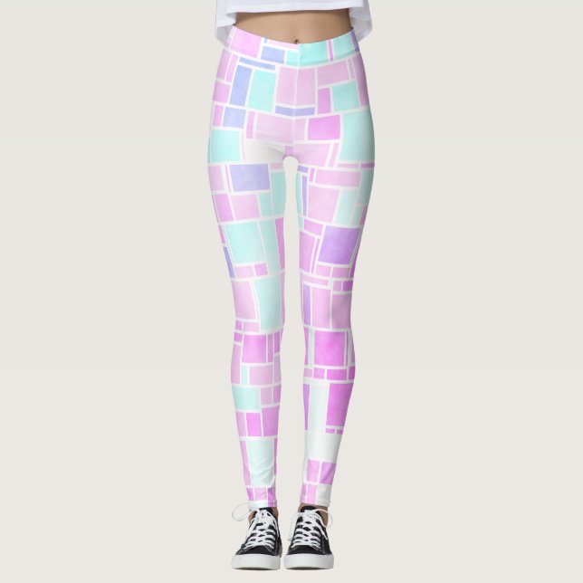 Leggings Mondrian Pastel 2 (Anverso)