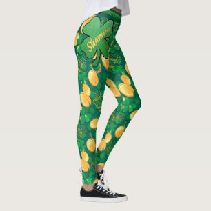 Leggings Moneda de oro afortunada del día de San Patricio