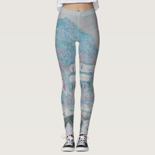 Leggings Monet - Noruega, aldea Sandviken en la nieve