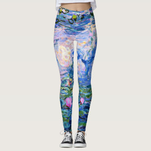 Leggings Monet: Water Lilies 1919, famosa pintura,