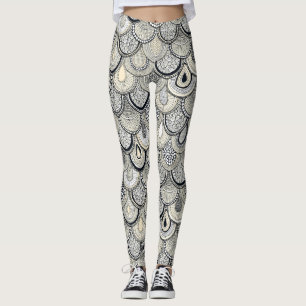 Leggings mono de balanzas de dragón