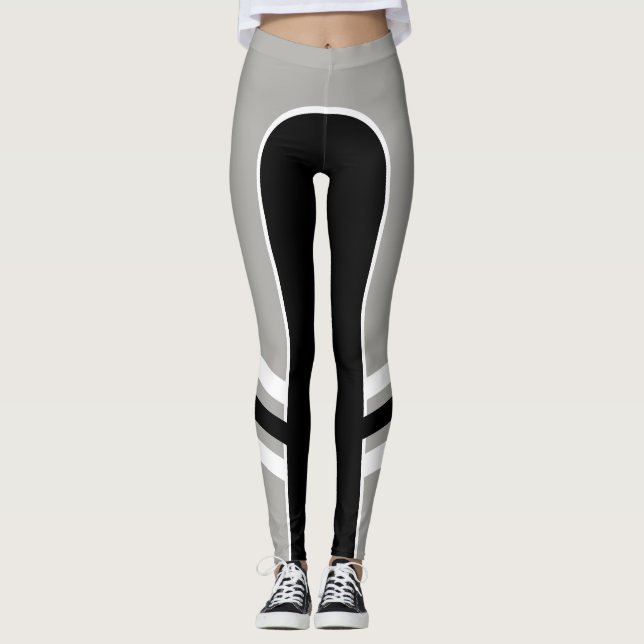 Leggings Mono polainas frescas de la banda lateral (Anverso)