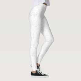 Leggings Monochrome Floral Pattern – Elegant Seamless Art