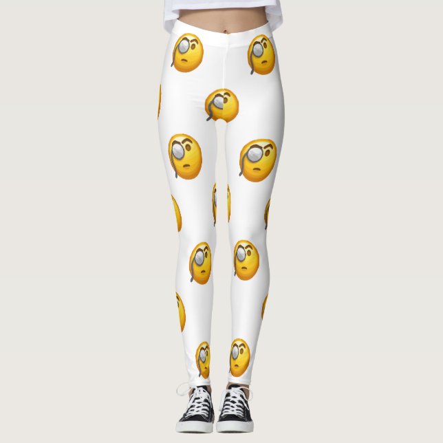 leggings monocles de emoji (Anverso)