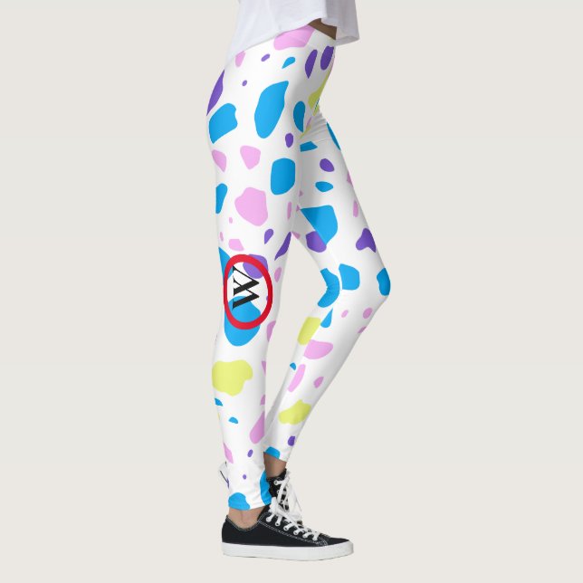 LEGGINGS MONOGRAM TERRAZZO PATRÓN MULTICOLOR (Derecha)