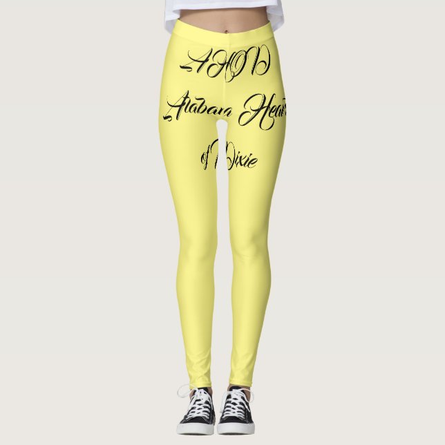 Leggings Monograma Alabama Corazón de Dixie (Anverso)