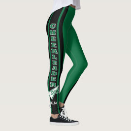 Leggings Monograma animador oscuro verde