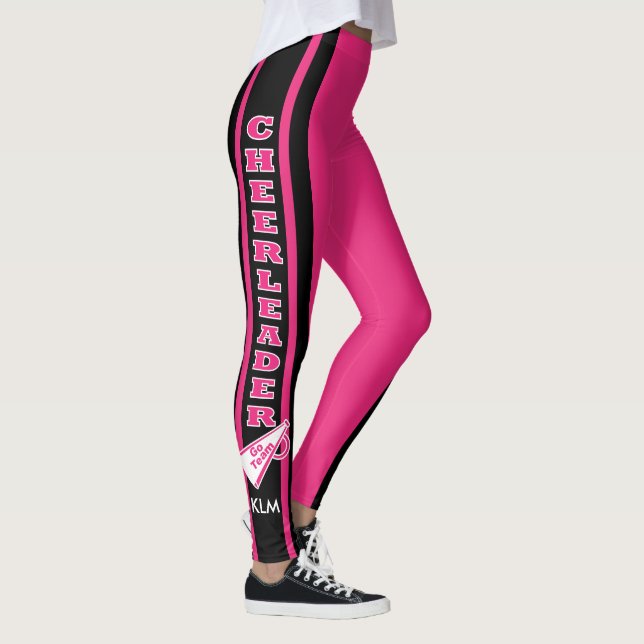 Leggings Monograma animador rosa caliente (Derecha)