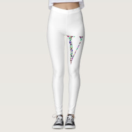 Leggings Monograma de la letra V