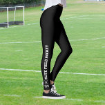 Leggings Monograma de nombres de equipo de hockey sobre per<br><div class="desc">Impresionantes leggings personalizados para usted o para todo su equipo de hockey sobre hierba. Su nombre de equipo corre por las piernas y su monograma, nombre o número se coloca justo encima del tobillo y debajo de los bastones cruzados de hockey y una bola. Puede cambiar el color de fondo...</div>