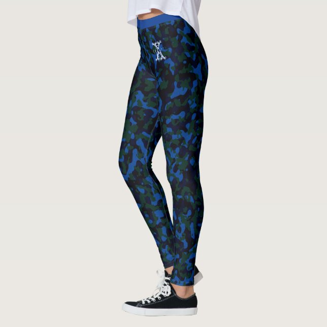 Leggings Monograma del Personalizado del patrón de camuflaj (Izquierda)