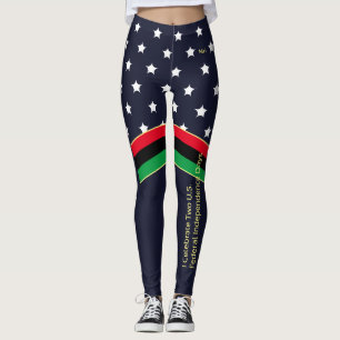 Leggings Monogramado 4 de julio Día de la Independencia 19 