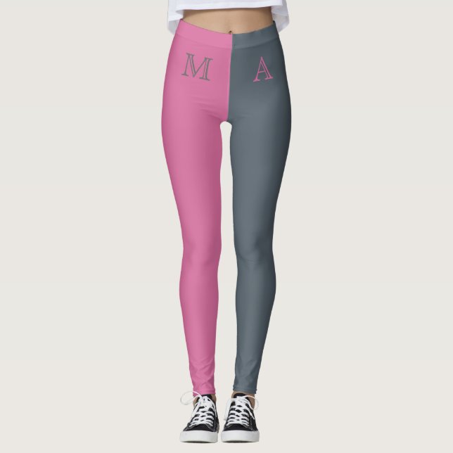 Leggings Monogramado Dos Tono Personalizado (Anverso)
