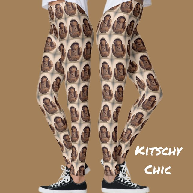 Leggings Monos tallados en coco retro kitsch chic (Subido por el creador)